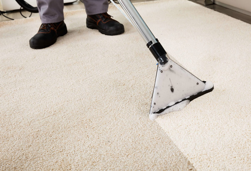 commercial carpet cleaning process